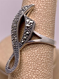 *Кольцо р.16,5 Лента Марказит арт. К 639-439 Вес 5.61 г - фото 313245 *Кольцо р.16,5 Лента Марказит арт. К 639-439 Вес 5.61 г - фото 313245