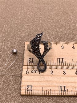 *Кольцо р.16,5 Лента Марказит арт. К 639-439 Вес 5.61 г - фото 313249 *Кольцо р.16,5 Лента Марказит арт. К 639-439 Вес 5.61 г - фото 313249