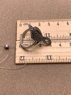 *Кольцо р.16,5 Лента Марказит арт. К 639-439 Вес 5.61 г - фото 313250 *Кольцо р.16,5 Лента Марказит арт. К 639-439 Вес 5.61 г - фото 313250