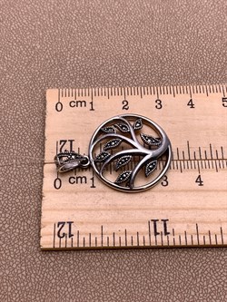 *Подвеска Дерево Жизни Марказит арт. HP1180-633 Вес 4,75 г - фото 313275 *Подвеска Дерево Жизни Марказит арт. HP1180-633 Вес 4,75 г - фото 313275