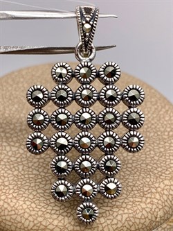 *Подвеска Соты Марказит арт HP661SP-586 Вес 8,49 г - фото 313289 *Подвеска Соты Марказит арт HP661SP-586 Вес 8,49 г - фото 313289