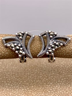 *Серьги Марказит арт. HE0448-754 Вес 3,89 г - фото 313326 *Серьги Марказит арт. HE0448-754 Вес 3,89 г - фото 313326