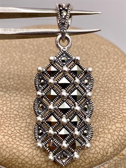 *Подвеска Марказит арт. П 448-376 вес 4 г - фото 313383