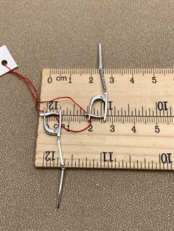 *Серьги Белый бр цв Белое арт. 23459-200-205 вес 2,79 г - фото 313612