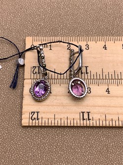 *Серьги Аметист арт. 02-1961/00АМ-00-383 Вес 4,99 г - фото 313711 *Серьги Аметист арт. 02-1961/00АМ-00-383 Вес 4,99 г - фото 313711