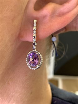 *Серьги Аметист арт. 02-1961/00АМ-00-383 Вес 4,99 г - фото 313713 *Серьги Аметист арт. 02-1961/00АМ-00-383 Вес 4,99 г - фото 313713
