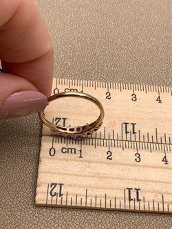 *Кольцо р.19 Аметист арт. 01-2250/00АМ-06-421 Вес 1,51 г - фото 313762