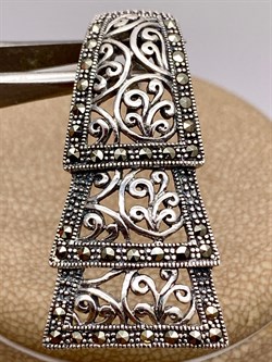 *Подвеска Жабо Марказит арт. П 810-639 вес 4,48 г - фото 313810 *Подвеска Жабо Марказит арт. П 810-639 вес 4,48 г - фото 313810