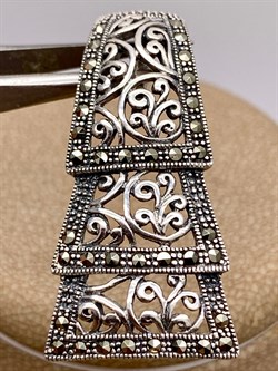 *Подвеска Жабо Марказит арт. П 810-639 вес 4,48 г - фото 313811 *Подвеска Жабо Марказит арт. П 810-639 вес 4,48 г - фото 313811