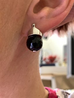 *Серьги Черный Агат Оникс Арт 2206 Вес 8,22 г - фото 313918 *Серьги Черный Агат Оникс Арт 2206 Вес 8,22 г - фото 313918