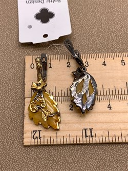 *Серьги Янтарь арт. 41020100310-540, (Вес 9,8г) - фото 313924 *Серьги Янтарь арт. 41020100310-540, (Вес 9,8г) - фото 313924