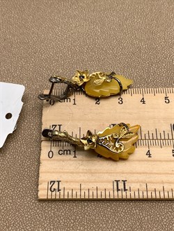 *Серьги Янтарь арт. 41020100310-540, (Вес 9,8г) - фото 313925 *Серьги Янтарь арт. 41020100310-540, (Вес 9,8г) - фото 313925