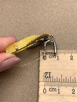 *Серьги Янтарь арт. 63020112591-232, (Вес 10,73г) - фото 314052