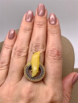 *Кольцо р.17 Янтарь арт. 63030112591-331, (Вес 6,36г) - фото 314083 *Кольцо р.17 Янтарь арт. 63030112591-331, (Вес 6,36г) - фото 314083