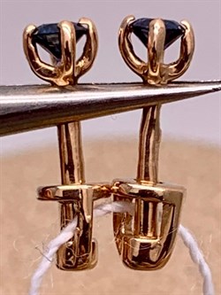 *Пусеты Сапфир цв Красное арт. 282 24-130-292 вес 0,91 г - фото 314107 *Пусеты Сапфир цв Красное арт. 282 24-130-292 вес 0,91 г - фото 314107