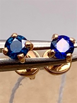 *Пусеты Сапфир цв Красное арт. 282 24-130-292 вес 0,91 г - фото 314109 *Пусеты Сапфир цв Красное арт. 282 24-130-292 вес 0,91 г - фото 314109