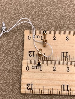 *Пусеты Сапфир цв Красное арт. 282 24-130-292 вес 0,91 г - фото 314113 *Пусеты Сапфир цв Красное арт. 282 24-130-292 вес 0,91 г - фото 314113