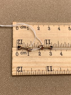 *Пусеты Сапфир цв Красное арт. 282 24-130-292 вес 0,91 г - фото 314114 *Пусеты Сапфир цв Красное арт. 282 24-130-292 вес 0,91 г - фото 314114