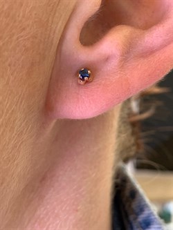 *Пусеты Сапфир цв Красное арт. 282 24-780-431 вес 1,01 г - фото 314131 *Пусеты Сапфир цв Красное арт. 282 24-780-431 вес 1,01 г - фото 314131