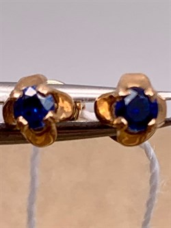 *Пусеты Сапфир цв Красное арт. 282 24-780-431 вес 1,01 г - фото 314132 *Пусеты Сапфир цв Красное арт. 282 24-780-431 вес 1,01 г - фото 314132