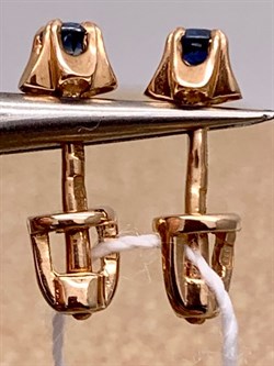 *Пусеты Сапфир цв Красное арт. 282 24-780-431 вес 1,01 г - фото 314135 *Пусеты Сапфир цв Красное арт. 282 24-780-431 вес 1,01 г - фото 314135