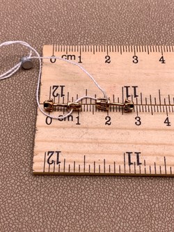 *Пусеты Сапфир цв Красное арт. 282 24-780-431 вес 1,01 г - фото 314137 *Пусеты Сапфир цв Красное арт. 282 24-780-431 вес 1,01 г - фото 314137