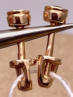 *Пусеты Сапфир цв Красное арт. 282 24-074-273 вес 1,02 г - фото 314147 *Пусеты Сапфир цв Красное арт. 282 24-074-273 вес 1,02 г - фото 314147