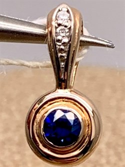 *Подвеска Сапфир цв Красное арт. 3820527-357 вес 0,62 г - фото 314208 *Подвеска Сапфир цв Красное арт. 3820527-357 вес 0,62 г - фото 314208