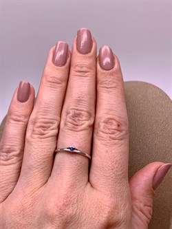 *Кольцо р.17,5 Сапфир цв Белое арт. 1823226-731 вес 1,66 г - фото 314312 *Кольцо р.17,5 Сапфир цв Белое арт. 1823226-731 вес 1,66 г - фото 314312