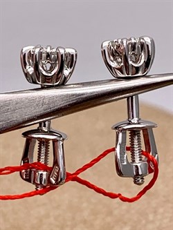 *Пусеты Белый бр цв Белое арт. 23880-200-123 вес 1,49 г - фото 314407 *Пусеты Белый бр цв Белое арт. 23880-200-123 вес 1,49 г - фото 314407