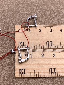 *Серьги Белый бр цв Белое арт. 22964-200-950 вес 2,83 г - фото 314469 *Серьги Белый бр цв Белое арт. 22964-200-950 вес 2,83 г - фото 314469