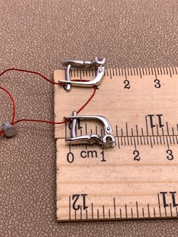 *Серьги Белый бр цв Белое арт. 22964-200-950 вес 2,83 г - фото 314470 *Серьги Белый бр цв Белое арт. 22964-200-950 вес 2,83 г - фото 314470