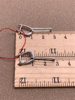 *Серьги Белый бр цв Белое арт. 23678-200-786 вес 3,02 г - фото 314504