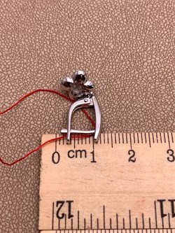 *Серьги Белый бр цв Белое арт. 23302-200-915 вес 3,53 г - фото 314508