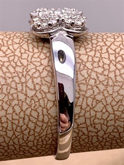 *Кольцо р.17,5 Белый бр цв Белое арт. 13302-200-231 вес 1,98 г - фото 314515