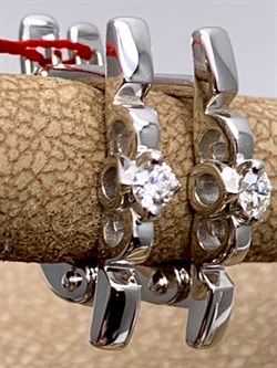 *Серьги Белый бр цв Белое арт. 22801-200-007 вес 2,59 г - фото 314524 *Серьги Белый бр цв Белое арт. 22801-200-007 вес 2,59 г - фото 314524