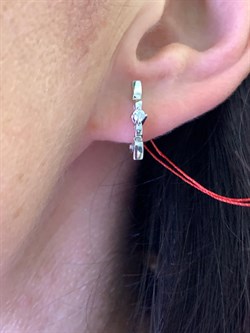 *Серьги Белый бр цв Белое арт. 22801-200-007 вес 2,59 г - фото 314527 *Серьги Белый бр цв Белое арт. 22801-200-007 вес 2,59 г - фото 314527