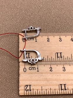 *Серьги Белый бр цв Белое арт. 22801-200-007 вес 2,59 г - фото 314531 *Серьги Белый бр цв Белое арт. 22801-200-007 вес 2,59 г - фото 314531