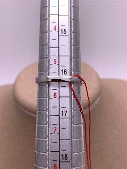 *Кольцо р.16,5 Белый бр цв Белое арт. 12801-200-233, вес 1,47 г - фото 314534