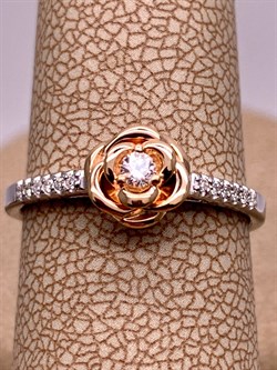 *Кольцо р.17 Белый бр цв Красное и цв Белое арт. 13291-200-273 вес 2,69 г - фото 314550 *Кольцо р.17 Белый бр цв Красное и цв Белое арт. 13291-200-273 вес 2,69 г - фото 314550