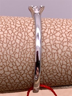 *Кольцо р.17,5 Белый бр цв Белое арт. 14194-200-302 вес 1,13 г - фото 314593