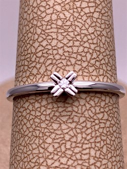 *Кольцо р.17,5 Белый бр цв Белое арт. 14194-200-302 вес 1,13 г - фото 314594