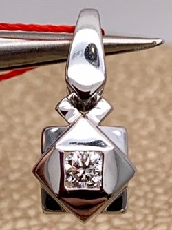 *Подвеска Белый бр цв Белое арт. 3744-200-343 вес 0,83 г - фото 314613 *Подвеска Белый бр цв Белое арт. 3744-200-343 вес 0,83 г - фото 314613