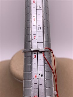 *Кольцо р.18 Белый бр цв Белое арт. 13250-200-143 вес 1,55 г - фото 314620