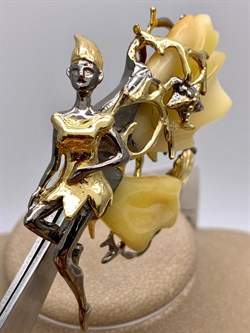 *Брошь Феечка Янтарь арт. 65060100640-425, (Вес 25,65г) - фото 314702 *Брошь Феечка Янтарь арт. 65060100640-425, (Вес 25,65г) - фото 314702