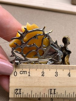 *Брошь Феечка Янтарь арт. 65060100640-425, (Вес 25,65г) - фото 314705 *Брошь Феечка Янтарь арт. 65060100640-425, (Вес 25,65г) - фото 314705