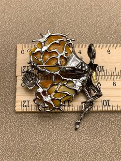 *Брошь Феечка Янтарь арт. 65060100640-425, (Вес 25,65г) - фото 314706 *Брошь Феечка Янтарь арт. 65060100640-425, (Вес 25,65г) - фото 314706