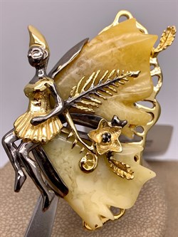 *Брошь Феечка Янтарь арт. 65060100640-548, (Вес 18,97г) - фото 314710 *Брошь Феечка Янтарь арт. 65060100640-548, (Вес 18,97г) - фото 314710
