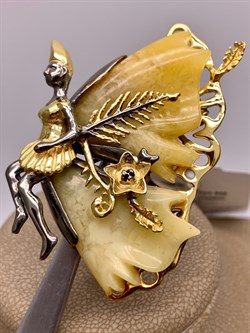 *Брошь Феечка Янтарь арт. 65060100640-548, (Вес 18,97г) - фото 314712 *Брошь Феечка Янтарь арт. 65060100640-548, (Вес 18,97г) - фото 314712