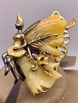 *Брошь Феечка Янтарь арт. 65060100640-548, (Вес 18,97г) - фото 314713 *Брошь Феечка Янтарь арт. 65060100640-548, (Вес 18,97г) - фото 314713